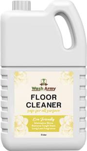 Wash Army Floor Cleaner for Tile and Wood, Streak-Free, Vegan and Cruelty-free(Yellow)