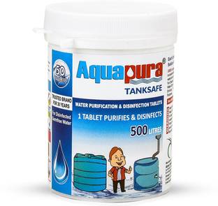 Aquapura TankSafe Water Purifies and Disinfects Tablet Each For 500 Ltrs Water 50 Tablets