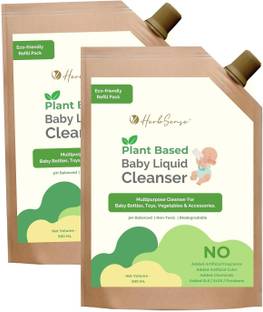 HerbSense Multipurpose Liquid Cleanser For Baby Bottle Toys Clothes Vegetables Plant Based