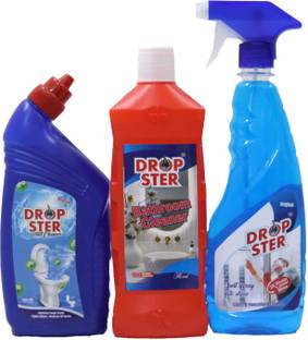 dropster CLEANING COMBO Toilet Cleaner,Bathroom Cleaner,Glass Cleaner Each 500ML