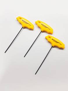 4MECH 2mm Allen Key Set (PACK OF 3), T-Type Hardened and Tempered Allen Key Set