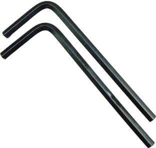 4MECH 9mm L-Type Hex Allen Key Hardened Chrome Vanadium Steel (Pack of 2) Allen Key Set