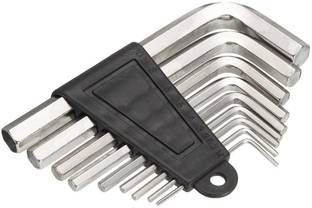 DUMDAAR new 9 PCS ALLEN KEY SET (STEEL) HEX Type in the high hardness steel material. Allen Key Set