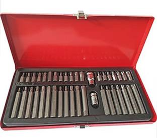 QYA Fluke Malik 40pcs Star Spline Hex Key Bit Set For Home and Professional Use Allen Key Set