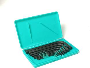 TOM Hardened and Tempered Black Finish 9 Pcs. De neers Hex Allen Key Set
