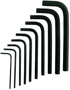 DUMDAAR new 10 Pieces Hex Allen Key Wrench L Shape Repair Tool Set Allen Key Set