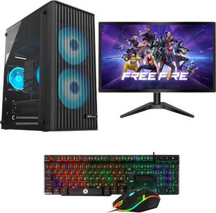 LOESIS Pc Setup Gaming Core i5 (8 GB DDR3/256 GB SSD/Windows 10 Pro/19 Inch Screen/Desktop Computer) with MS Office