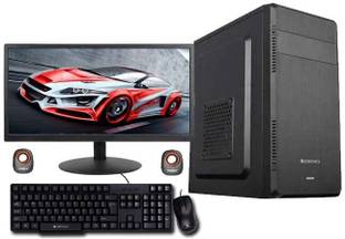 TECH- Assemblers Assembled Desktop Computer Core 2 Duo (4 GB DDR2/Windows 7 Ultimate/1 LED, 1 CPU, 1 KEYBOARD,1 MOUSE & POWER CABLE, Speaker, Webcam, Wifi Dongle/17 Inch Screen/Assembled Desktop Intel Core 2 Duo 3.0GHZ, G31 Motherboard, 17" LED Monitor)