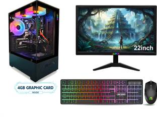 LUISA GAMING ICECAP Core i7 (16 GB Unified/500 GB/256 GB SSD/Windows 11 Home/4GB GRAPHIC CARD/22 Inch ...