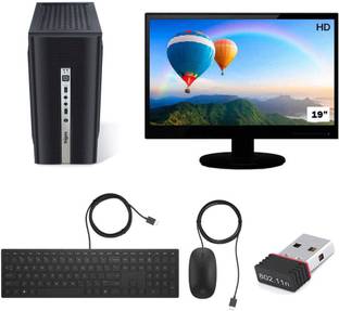 ENTWINO Intel Core i7 (8 GB DDR3/500 GB/120 GB SSD/Windows 10 Home/1 GB/19 Inch Screen/ENTAIC-I7-2600-8GB_500-120-19LED) with MS Office