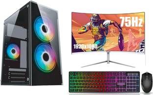 IMPACT GAMING DESKTOP PC 6000 Core i7 (16 GB DDR4/2 TB/256 GB SSD/Windows 11 Home/4 GB GT 730/24 Inch Screen/INTEL GAMING PC) with MS Office