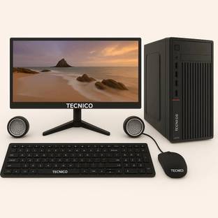 TECNICO Core i5 2th Gen Core i5 (8 GB DDR3/Windows 11 Home/20 Inch Screen/Desktop Computer Set, i5 2th Gen, 8GB RAM, 128SSD, 20-inch LED Monitor)