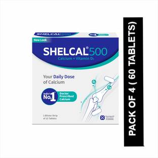 SHELCAL Calcium + Vitamin D3 For Strong Bones | India's No.1 Doctor's prescribed Tablets