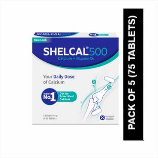 SHELCAL Calcium + Vitamin D3 For Strong Bones | India's No.1 Doctor's prescribed Tablets