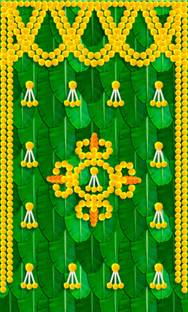 WINNSUN Banana Leaf Decorative Backdrop Curtains Altar Cloth