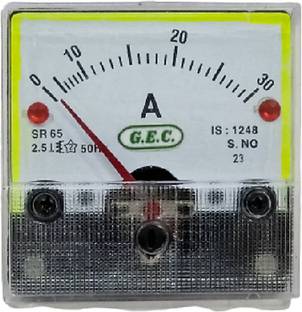 Ambika Sales G.E.C. Square Round 65MM 2.5 Inch Ammeter