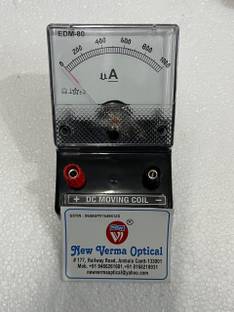 NEW VERMA Micro Ampere Meter Square shape Analog Ammeter 0-1000 (Micro Amp) Ammeter