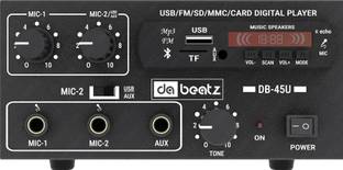 Da.Beatz. DB - 45U Amplifier Bluetooth/MIC/USB/SD Card Slot/AUX/FM Radio /Remote Control 45 W AV Power Amplifier