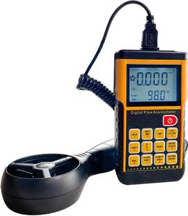 amiciSense Split-Type Wind Speed Meter with Max/Min/Avg and Data Record Function Digital  Anemometer