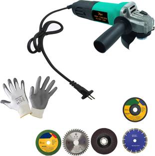 Hillgrove HGCM982M2 4"inch Professional Heavy Duty Angle Grinder Machine with 5Pcs Wheels Angle Grinder