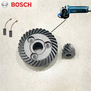 HOXIUL BOSCH GWS600 Spares Parts Gear Pinion And Carbon Brush (Pack Of 2) AG4 6-100 Angle Grinder