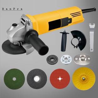 RanPra 801 ANGLE GRINDER WITH 2 BLADE, FIBER DISC AND PAD&NUT Angle Grinder