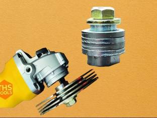 THS Angle Grinder With 4 Blade Wheel Adaptor/Nut/Attachment for Using Four Blades Angle Grinder