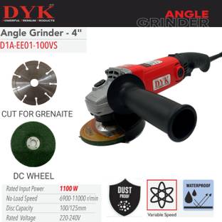 MAYUR M DYK110VS VARIABLE SPEED GRINDER, WATERPROOF,DUSTPROOF Angle Grinder