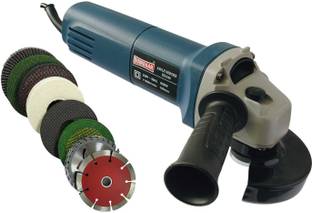 DUMDAAR 950W DM6 Sliding Angle Grinder machine & Multi type 4” 8pc wheel set Angle Grinder