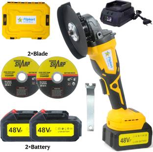 Flipkart SmartBuy 5" Cordless Grinder Machine 20000 RPM with 2 Battery, Fast Charger and 2 Blades Angle Grinder