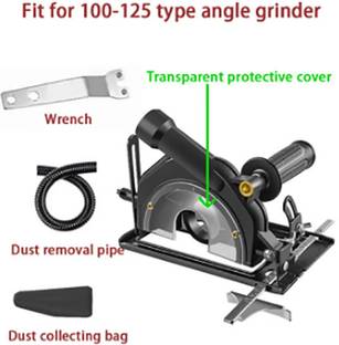 AS TOOL CENTER Angle Grinder Stand with Dust Bag and Handle Sturdy Angle Grinder Angle Grinder