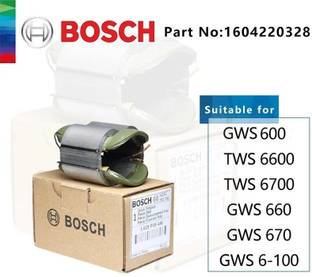 BOSCH Field coil (stator) for GWS600 angle grinder , Part No-1604220328 Angle Grinder