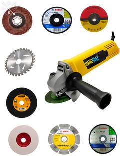 Mamodiaz MZ-801 Heavy Duty Machine & 8 high quality 4-inch wheel (850 Watt & 11000 RPM) Angle Grinder