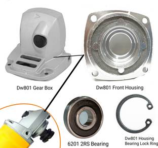 HOXIUL Dewalt Dw801 Spare Parts Gear Box Set, 6201 Bearing, C Circlip Lock (PACK OF 4) Angle Grinder