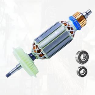 HOXIUL Bosch AG4 6-100 Armature 100% Copper Winding With Bearing 607,608(PACK OF 3) For Angle Grinder
