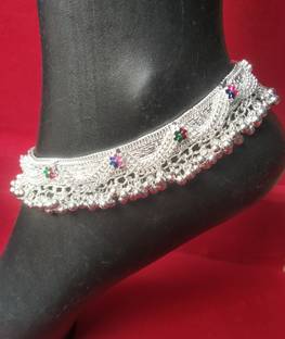 Floweranklet1 Silver Anklet