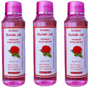 slukrl Rose Water/Gulab Jal 100% Natural and Herbel Pack of 3