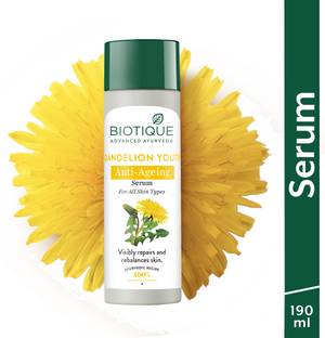 BIOTIQUE Dandelion Youth Anti-Ageing Serum| Reduces Fine Lines | All Skin Types