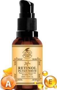 Khadi Ark Retinol Face Serum For Anti Aging| Vitamin C, E & Hyaluronic Acid to Clear Skin