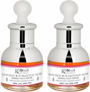 Globus Naturals Glycolic & 1% Salicylic Acid Anti Acne Face Serum