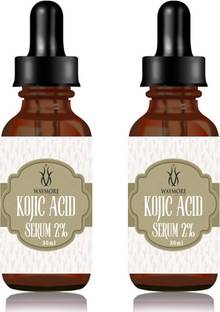 WAYMORE 2% Kojic Acid Face Serum -> 1% Alpha Arbutin,Dark Spots & Pigmentation Pack of 2