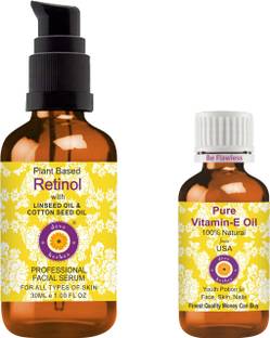 deve herbes Pure Plant Based Retinol Face Serum 30ml with Vitamin E Oil 10ml