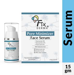 Fixderma 20% Niacinamide Pore Minimizer Serum for Face, Hydrating Serum for Open Pores