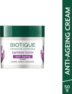 BIOTIQUE Saffron Youth Anti-Ageing Cream Reduces fine lines & Lightens dark Spots
