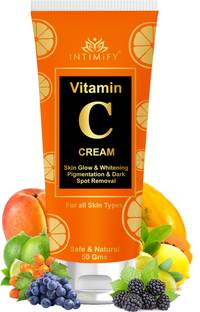 INTIMIFY Vitamin C Face Cream, Face Glow Cream, Anti - Aging Formula, For Women & Men