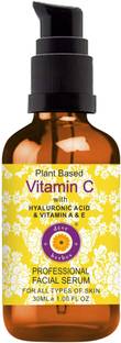 deve herbes Plant Based Vitamin C Face Serum with Hyaluronic Acid, Vitamin A & E