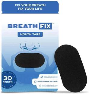 BREATH FIX Mouth Tape Black (Pack of 30) Anti-snoring Device