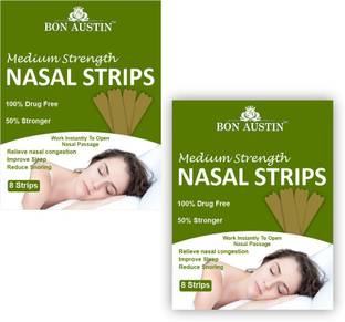 Bon Austin Better Breath 16Pc AntiSnore Nasal Strips for Good Sleep Snoring Stopper for Men Anti-snoring Device