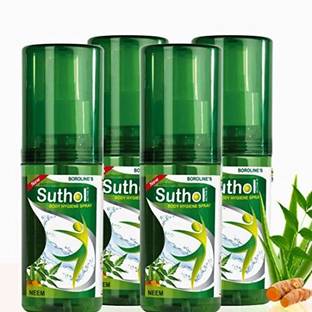 BOROLINE Active Suthol Neem Spray 100ml x 4, Combo Antiseptic Spray Antiseptic Spray