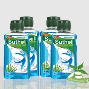 BOROLINE's SUTHOL Suthol Active Aloe Vera Liquid 200ML Combo Pack 200 ml X 4 Antiseptic Liquid